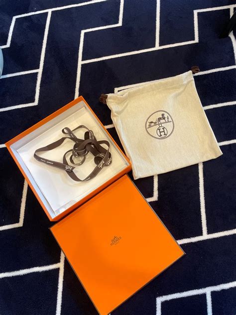 hermes jewelry gift boxed|authentic Hermes box.